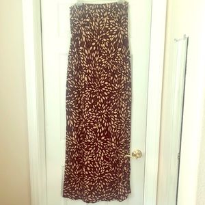 Strapless Leafy Summer Dress